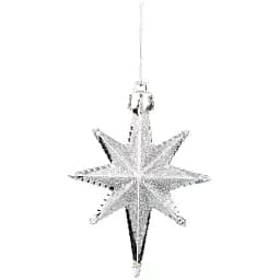 Прикраса-підвіска Chomik Зірки 9 см 4 шт. срібна (5901292631147_1)