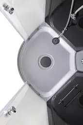 Душовий бокс з гідромасажем Mixxus Strong SBH02-90x90x215-GR Satin низький піддон MI6891, Хром матовый, тонований, хром матовий - мініатюра 5