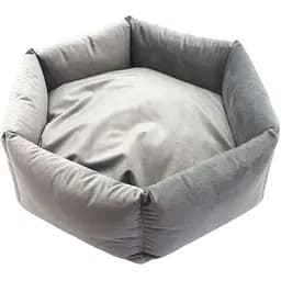 Лежак Matys Тедді шестикутний, №3, 60х17 см, сірий