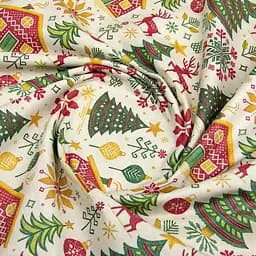 Комплект постільної білизни Cosas Christmas CS4 Сімейний червоний (Christmas_El180x30-80Burgundy_160x2) - мініатюра 12