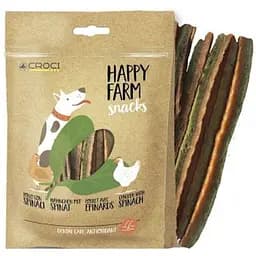 Лакомство для собак Croci Happy Farm цыпленок со шпинатом 80 г