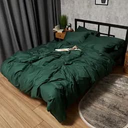 Комплект постільної білизни Moon&Star Satin Premium Evergreen Dream Сімейні 2х143х210 см наволочки 4х70х70 см - мініатюра 5