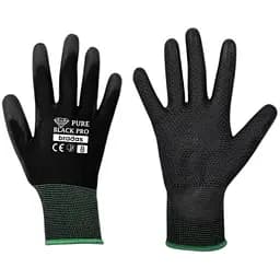 Рукавички захисні Bradas PURE BLACK PRO поліуретан розмір 8 RWPBCP8