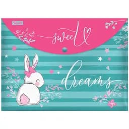 Папка-конверт 1 Вересня Bunny, А4, з кнопкою (491918)