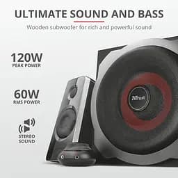 Trust Акустична система (Колонки) 2.1 GXT 38 Tytan Ultimate Bass Speaker Set BLACK - мініатюра 5