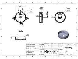 Умивальник Miraggio COUNTRY (0002284) Mirasoft, Матовий, Накладний, Білий - мініатюра 3