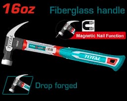 Молоток столярний TOTAL THCH61016 із цвяходером