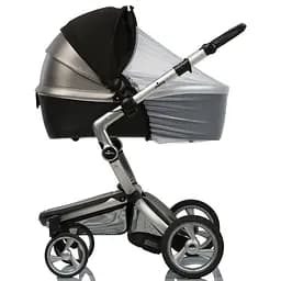 Козырек двойной 2в1 солнцезащитный с сеткой на коляску и автокресло Must Have Shade DoRechi Черный + Белый