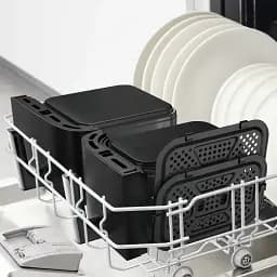 Аерогриль Tefal Dual Easy Fry XXL 2700 Вт чорний (EY9428E0) - мініатюра 3