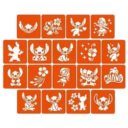 Набір трафаретів для біо-тату Ліло і Стіч lilo_stich_5x5_18_1