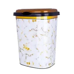 Кошик для білизни Violet House Decor Marble White, 55 л, білий (0190 DECOR Marble WHITE 55 л)