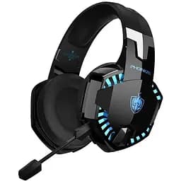 Бездротові геймерські навушники Kotion Each G2000BT Pro зі знімним мікрофоном чорно-сині