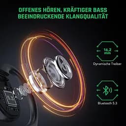 Бездротові навушники Black Shark Open Bluetooth Earphones BS-T17 Black - мініатюра 6