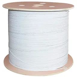 Кабель волоконно-оптичний PiPo FTTH 2-волоконний GJXH-2В6, плоский з допустимим зусиллям, що розтягує, 0,3 кН, бухта 2км, White