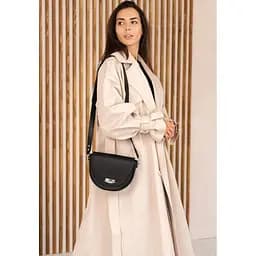 Жіноча шкіряна сумка Kira Чорна