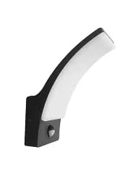 Вуличний світильник з датчиком руху Goldlux 331359 Amy LED 1x12W 4000K 1600Lm IP44 чорний