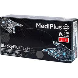 Перчатки нитриловые MediPlus BlackyPlus light черные размер L 100 шт. (6970245754515)