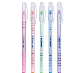 Ручка кулькова 1 Вересня Flower Pearl Coated сині чорнила упаковка 30 шт. (411032)