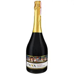 Вино PAVA Грайлива, ароматизоване, газоване, полуниця, 13%, 0,75 л (478707)