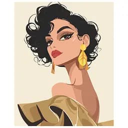 Картина по номерам "Томный взгляд" 10171-AC 40х50 см