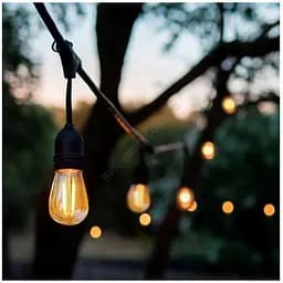 Ретро-гірлянда LED Edison 10 лампочок із сонячною панеллю - мініатюра 5