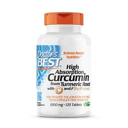 Натуральна добавка Doctor's Best Curcumin C3 Complex 1000 mg, 120 таблеток