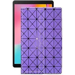 Чохол StatusCASE з екошкіри для планшету Samsung Galaxy Tab A 10.1 2019 (T510, T515) Фіолетовий ромб