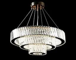 Люстра стельова LED Splendid Ray L228/600+400+200/3, золота, 3 лампи, регульована висота 30-130 см - мініатюра 5