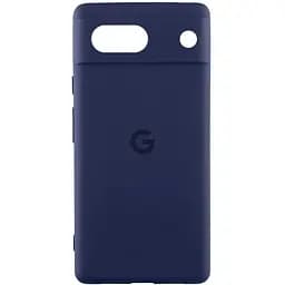 Чохол Lakshmi Silicone Cover Full Camera (AAA) with Logo для Google Pixel 7a Темно-синій / Midnight blue
