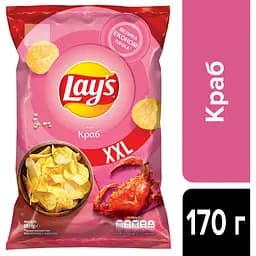Чипси Lays зі смаком краба 170 г (920447) - мініатюра 3
