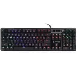 Клавіатура A4Tech Bloody B750N Black, механічна, ігрова, USB, 5-зонне неонове підсвічування, LK-Green switches