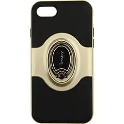 Чохол-накладка iPaky PC Bumper Soft case with 360 finger ring holder iPhone 7 Gold - мініатюра 3