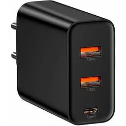 Мережевий зарядний пристрій Baseus Speed ​​PPS Quick Charger 2USB + 1Type C 60W CCFS-G01 Black