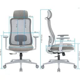 Офісне крісло OfficePro Wave OC599-G-G-G Gray [148649] - мініатюра 15
