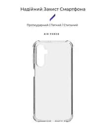 Прозрачный чехол для Samsung Galaxy M34 5G (M346) с защитой камеры и усиленными бортами, тонкий, силиконовый, бесцветный, ударопрочный, противоударный бампер с закрытой камерой, ArmorStandart (ARM72617) - мініатюра 2