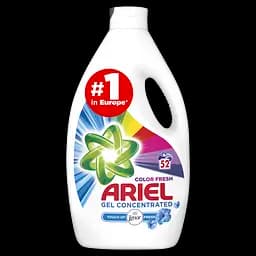Рідкий пральний порошок Ariel Touch of Lenor Fresh, для білих і кольорових тканин, 2,86 л