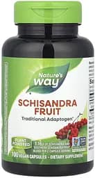 Шизандра Nature's Way Schisandra Fruit, 100 вегакапсул для підтримки роботи печінки та імунної системи