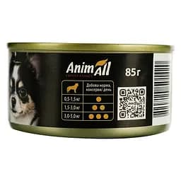 Вологий корм для собак AnimAll, качка з куркою, 85 г - мініатюра 4