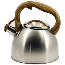 Чайник Zauberg нержавіючий коричнева ручка 2.5 л ZB-K2.5 W