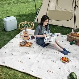 Килимок для пікніка Naturehike 180x200 CNK2300DZ019, бежевий - мініатюра 7