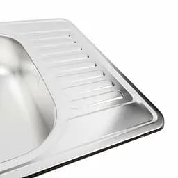 Кухонна мийка з нержавіючої сталі Platinum 5848 декор (0,6/170 мм), R, Decor - мініатюра 5