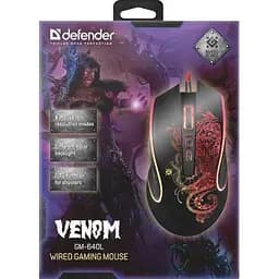 Комп'ютерна мишка Defender Venom GM-640L Black (52640) - мініатюра 4