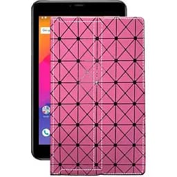 Чохол StatusCASE з екошкіри для планшету Prestigio Grace 5778 Рожевий ромб