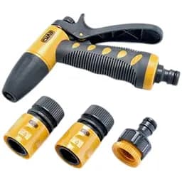 Набор Сила: пистолет-распылитель + коннектор для шланга 1/2 с аквастопом + коннектор 1/2 + адаптер 1/2+3/4