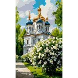 Картина за номерами Santi Храм навесні, 30x50см (955651)