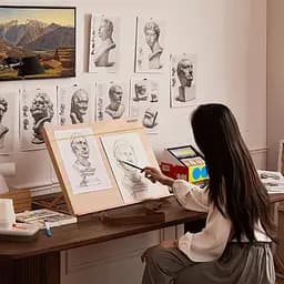 Мольберт-планшет MEEDEN настільний 6076 А2 бук 65,1×48,3×48,3см  - мініатюра 4