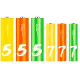 Батарейки Xiaomi ZMi Rainbow Z15 AA/Z17 AAA batteries (12+12 шт.) (LR24)
