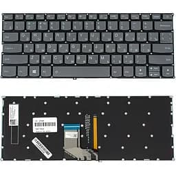 Клавіатура для ноутбука LENOVO (IdeaPad 320S-13IKB series) rus, black, без фрейма, підсвічування клавіш - мініатюра 2