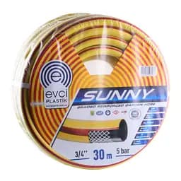 Шланг для поливу EVCI Plastik ″Райдуга - Сонечко″ 3/4″ - 30м, армований