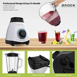 Блендер BROCK BL 1501 WH стаціонарний 500Вт - мініатюра 8